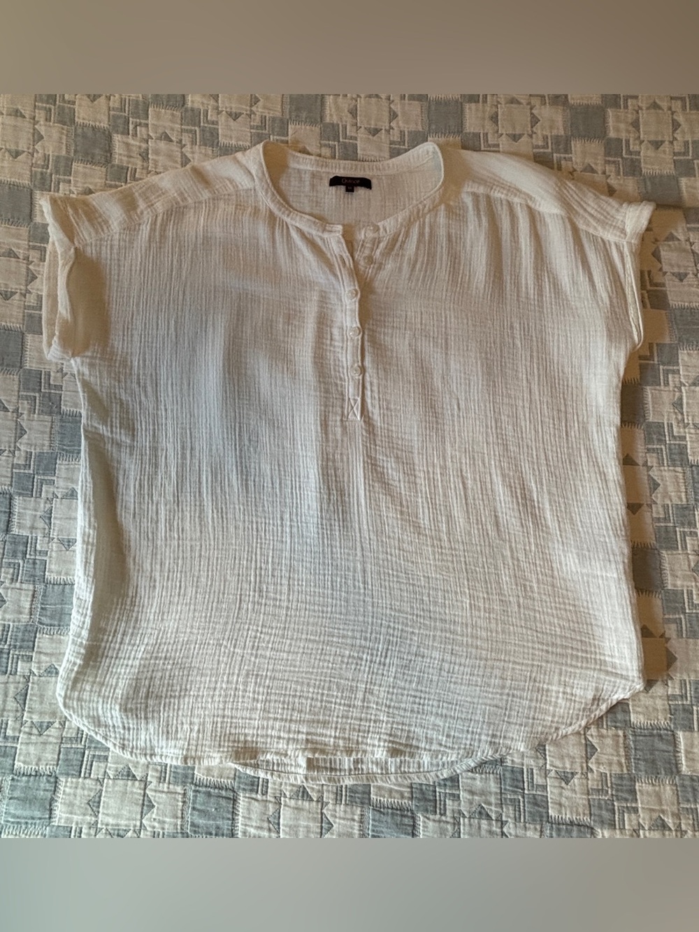 Quince 100% Organic Cotton Gauze Roll Sleeve Shirt